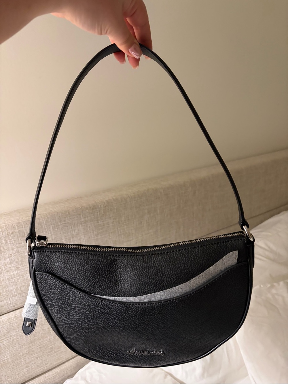Michael Kors Black Crescent Shoulder Bag
